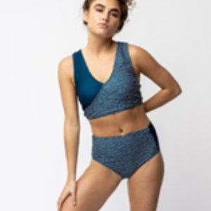 Women's Swimsuit- 2 Piece: Nani Switch V Crop Top/ Highrise Bottom
